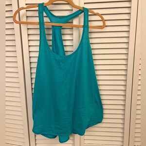 Lululemon Turquoise tank top size 8